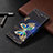 Samsung Galaxy Note 20 Ultra 5G用手帳型 レザーケース スタンド パターン カバー B03F サムスン 