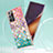 Samsung Galaxy Note 20 Ultra 5G用シリコンケース ソフトタッチラバー バタフライ パターン カバー アンド指輪 Y03B サムスン 
