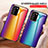 Samsung Galaxy Note 20 Ultra 5G用ハイブリットバンパーケース プラスチック 鏡面 虹 グラデーション 勾配色 カバー LS2 サムスン 
