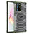 Samsung Galaxy Note 20 Ultra 5G用ハイブリットバンパーケース クリア透明 プラスチック カバー WL1 サムスン 