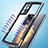 Samsung Galaxy Note 20 Ultra 5G用ハイブリットバンパーケース クリア透明 プラスチック 鏡面 カバー M04 サムスン 