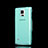 Samsung Galaxy Note 4 Duos N9100 Dual SIM用ソフトケース フルカバー クリア透明 サムスン ブルー