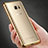 Samsung Galaxy Note 5 N9200 N920 N920F用バンパーケース クリア透明 サムスン ゴールド