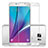 Samsung Galaxy Note 5 N9200 N920 N920F用強化ガラス フル液晶保護フィルム F03 サムスン ホワイト