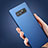 Samsung Galaxy Note 8用極薄ソフトケース シリコンケース 耐衝撃 全面保護 サムスン ネイビー