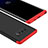 Samsung Galaxy Note 8用ハードケース プラスチック 質感もマット 前面と背面 360度 フルカバー M01 サムスン レッド・ブラック