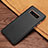 Samsung Galaxy Note 8用ケース 高級感 手触り良いレザー柄 W01 サムスン ブラック