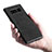 Samsung Galaxy Note 8用シリコンケース ソフトタッチラバー レザー柄 Q01 サムスン ブラック
