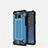 Samsung Galaxy Note 8用360度 フルカバー極薄ソフトケース シリコンケース 耐衝撃 全面保護 バンパー S02 サムスン ブルー