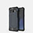 Samsung Galaxy Note 8用360度 フルカバー極薄ソフトケース シリコンケース 耐衝撃 全面保護 バンパー S02 サムスン ネイビー