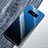 Samsung Galaxy Note 8用ハイブリットバンパーケース プラスチック 鏡面 虹 グラデーション 勾配色 カバー M01 サムスン ブラック