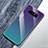 Samsung Galaxy Note 8用ハイブリットバンパーケース プラスチック 鏡面 虹 グラデーション 勾配色 カバー M01 サムスン 