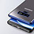 Samsung Galaxy Note 9用極薄ソフトケース シリコンケース 耐衝撃 全面保護 クリア透明 T04 サムスン ネイビー