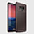 Samsung Galaxy Note 9用シリコンケース ソフトタッチラバー ツイル カバー T01 サムスン ブラウン