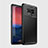 Samsung Galaxy Note 9用シリコンケース ソフトタッチラバー ツイル B02 サムスン ブラック