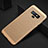 Samsung Galaxy Note 9用ハードケース プラスチック メッシュ デザイン カバー サムスン ゴールド