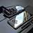 Samsung Galaxy Note 9用ケース 高級感 手触り良い アルミメタル 製の金属製 360度 フルカバーバンパー 鏡面 カバー M04 サムスン ブラック