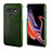 Samsung Galaxy Note 9用ケース 高級感 手触り良いレザー柄 P02 サムスン グリーン