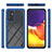 Samsung Galaxy Quantum2 5G用360度 フルカバー ハイブリットバンパーケース クリア透明 プラスチック カバー ZJ2 サムスン 