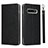Samsung Galaxy S10 5G用手帳型 レザーケース スタンド カバー T03 サムスン ブラック