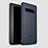 Samsung Galaxy S10 5G用シリコンケース ソフトタッチラバー ツイル カバー サムスン ネイビー
