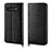 Samsung Galaxy S10 5G用手帳型 レザーケース スタンド カバー P04 サムスン ブラック