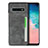 Samsung Galaxy S10用ケース 高級感 手触り良いレザー柄 R01 サムスン グレー