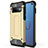 Samsung Galaxy S10用ハイブリットバンパーケース プラスチック 兼シリコーン カバー R01 サムスン ゴールド