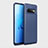 Samsung Galaxy S10用シリコンケース ソフトタッチラバー ツイル カバー Y01 サムスン ネイビー