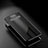Samsung Galaxy S10用シリコンケース ソフトタッチラバー レザー柄 Q01 サムスン ブラック