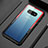Samsung Galaxy S10用ハイブリットバンパーケース クリア透明 プラスチック 鏡面 カバー T01 サムスン レッド