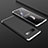 Samsung Galaxy S10用ハードケース プラスチック 質感もマット 前面と背面 360度 フルカバー M01 サムスン シルバー・ブラック