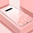 Samsung Galaxy S10用ハイブリットバンパーケース プラスチック 鏡面 カバー U01 サムスン ピンク