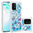 Samsung Galaxy S10 Lite用シリコンケース ソフトタッチラバー ブリンブリン カバー S03 サムスン ブルー