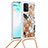 Samsung Galaxy S10 Lite用シリコンケース ソフトタッチラバー ブリンブリン カバー 携帯ストラップ S02 サムスン ゴールド