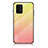 Samsung Galaxy S10 Lite用ハイブリットバンパーケース プラスチック 鏡面 虹 グラデーション 勾配色 カバー LS1 サムスン イエロー