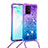 Samsung Galaxy S10 Lite用シリコンケース ソフトタッチラバー ブリンブリン カバー 携帯ストラップ S01 サムスン 