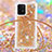 Samsung Galaxy S10 Lite用シリコンケース ソフトタッチラバー ブリンブリン カバー 携帯ストラップ S03 サムスン 