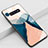 Samsung Galaxy S10 Plus用ハイブリットバンパーケース プラスチック パターン 鏡面 カバー K04 サムスン オレンジ