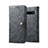 Samsung Galaxy S10 Plus用手帳型 レザーケース スタンド カバー T04 サムスン ブラック