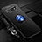 Samsung Galaxy S10 Plus用極薄ソフトケース シリコンケース 耐衝撃 全面保護 アンド指輪 マグネット式 バンパー T05 サムスン ネイビー・ブラック