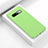 Samsung Galaxy S10 Plus用シリコンケース ソフトタッチラバー ライン カバー C02 サムスン グリーン