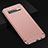 Samsung Galaxy S10 Plus用ケース 高級感 手触り良い メタル兼プラスチック バンパー T01 サムスン ローズゴールド