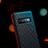 Samsung Galaxy S10 Plus用シリコンケース ソフトタッチラバー ツイル サムスン ブラック