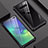 Samsung Galaxy S10 Plus用ケース 高級感 手触り良い アルミメタル 製の金属製 バンパー 鏡面 カバー サムスン ブラック