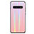 Samsung Galaxy S10 Plus用ハイブリットバンパーケース プラスチック 鏡面 虹 グラデーション 勾配色 カバー A02 サムスン ローズゴールド