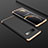 Samsung Galaxy S10 Plus用ハードケース プラスチック 質感もマット 前面と背面 360度 フルカバー M01 サムスン ゴールド・ブラック
