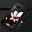 Samsung Galaxy S10e用シリコンケース ソフトタッチラバー 花 カバー サムスン ブラウン