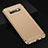 Samsung Galaxy S10e用ケース 高級感 手触り良い メタル兼プラスチック バンパー T01 サムスン ゴールド