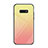 Samsung Galaxy S10e用ハイブリットバンパーケース プラスチック 鏡面 虹 グラデーション 勾配色 カバー H01 サムスン ピンク